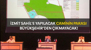 İzmit Sahil’e yapılacak caminin parası Büyükşehir’den çıkmayacak!